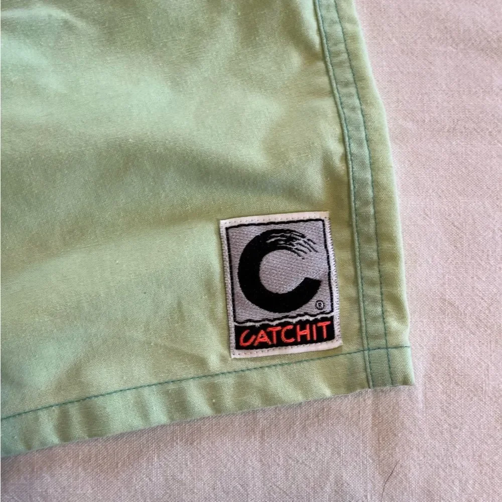 Vintage swim trunks board shorts surf shorts Catch It men’s XL